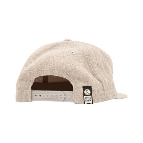 Salty Crew S Hook Patched 5-Panel Hat - Oatmeal