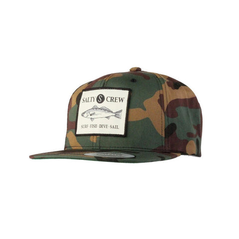 Salty Crew Seabass Patched Hat - Camo