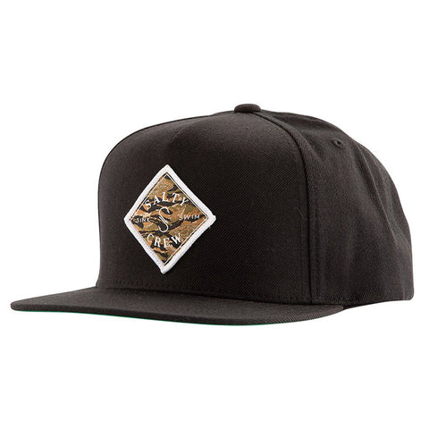 Salty Crew Tippet Cover Up 5-Panel Hat - Black