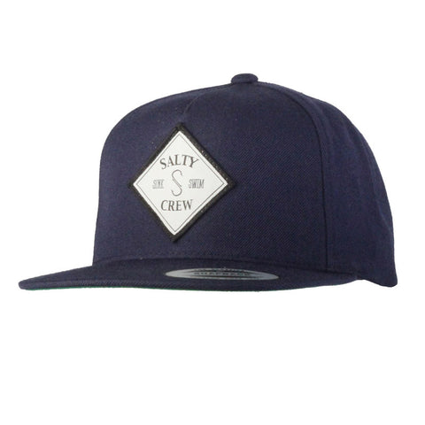 Salty Crew Tippet Patched 5 Panel Hat - Navy