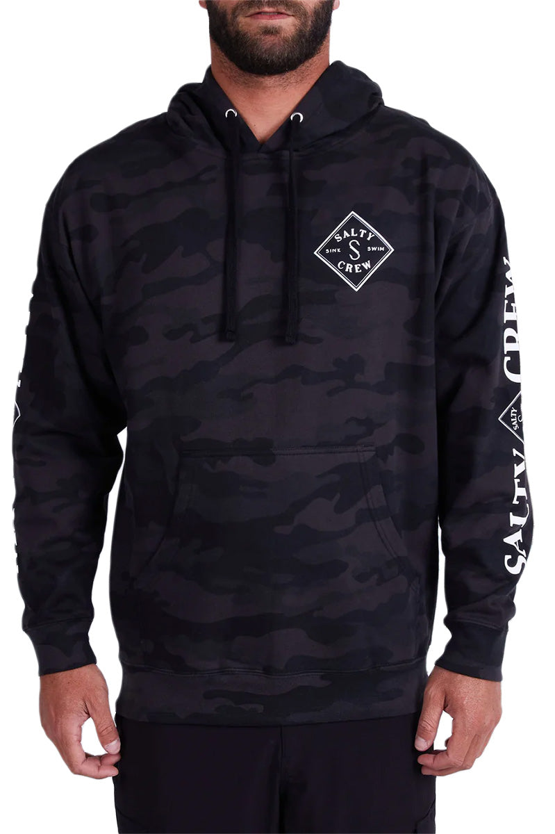 Salty Crew Tippet Hooded Fleece Black Camo