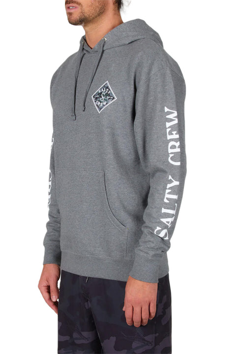 Salty Crew Tippet Lineup Hooded Fleece - Gunmetal Heather - Side