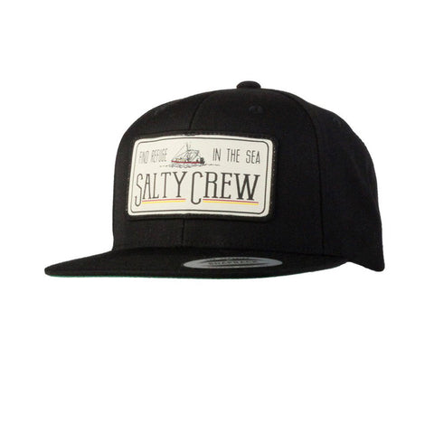 Salty Crew Trawler Patched Hat - Black