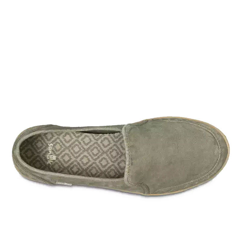 Sanuk women's pair o deals dice sneaker olive washed