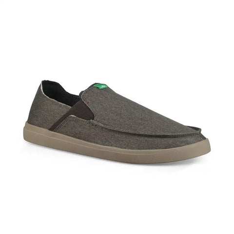 Sanuk Pick Pocket Slip On Sneaker - Dark Charcoal