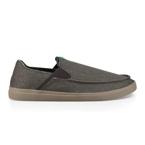 Sanuk Pick Pocket Slip On Sneaker - Dark Charcoal