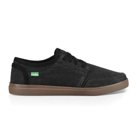 Sanuk Vagabond Lace Sneaker - Black / Gum