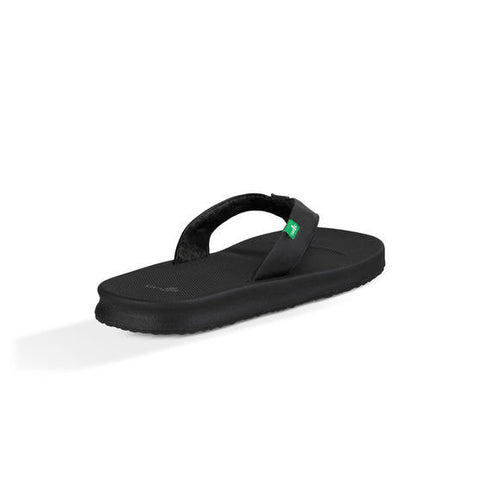 Sanuk Yoga Mat Wander Sandal - Black | Moment Surf Company