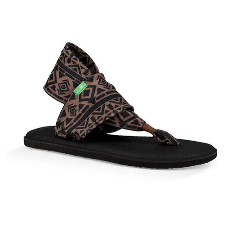 Sanuk Yoga Sling 2 Prints Sandals - Skyland Brown / Black
