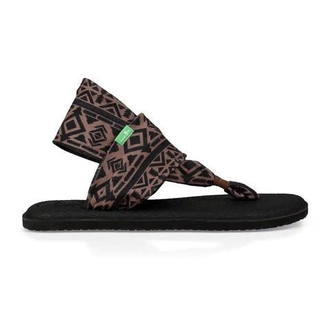 Sanuk Yoga Sling 2 Prints Sandals - Skyland Brown / Black
