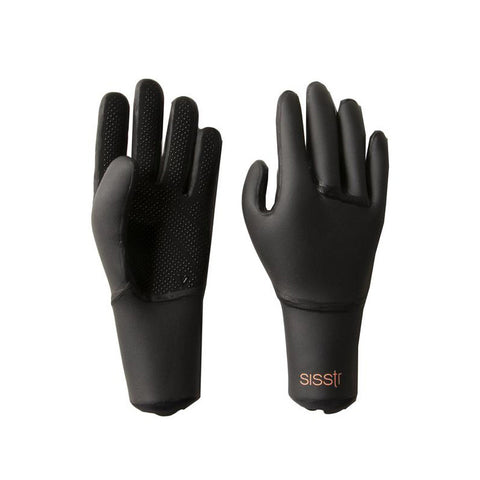 SisstrEvolution Women's Sisstr 3mm Surf Glove - Solid Black