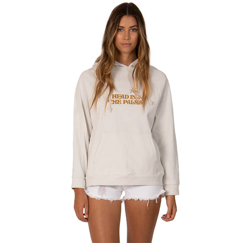 SisstrEvolution Head In The Palms Knit L/S Hoodie - Vintage White