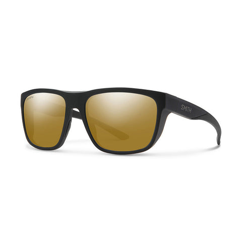 Smith Barra Sunglasses - Matte Black / Chromapop Polarized Brown Mirror