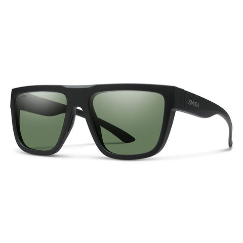 Smith Comeback Sunglasses - Matte Black / Polarized Grey Green