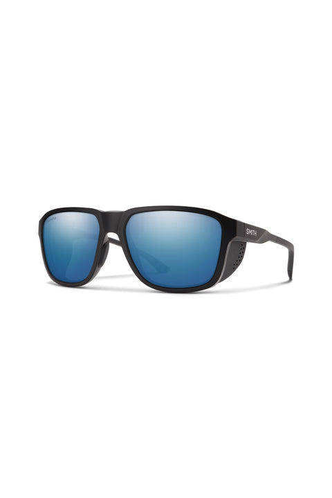 Smith Embark Sunglasses - Matte Black / ChromaPop Polarized Blue Mirror-Front side
