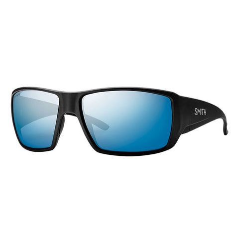 Smith Guide's Choice Sunglasses - Matte Black / Polarized Blue Mirror