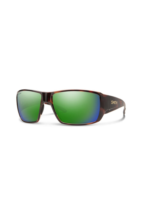 Smith Guide's Choice Sunglasses - Tortoise / ChromaPop Polarized Green Mirror-Front side