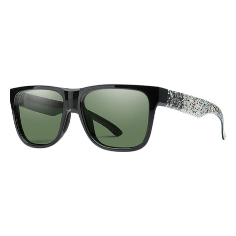 Smith Lowdown 2 Sunglasses - Black Canvas Splatter / Gray Green