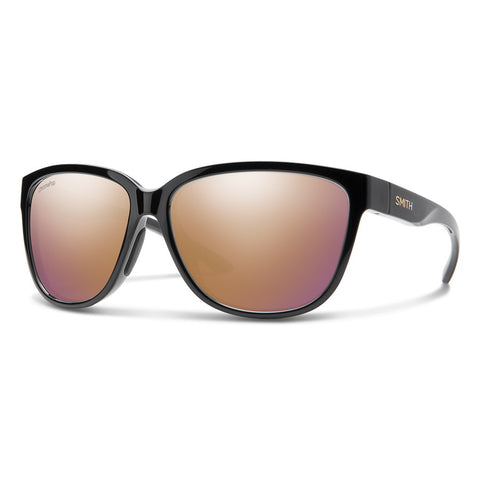 Smith Monterey Sunglasses - Black Gold / ChromaPop Rose Gold Mirror