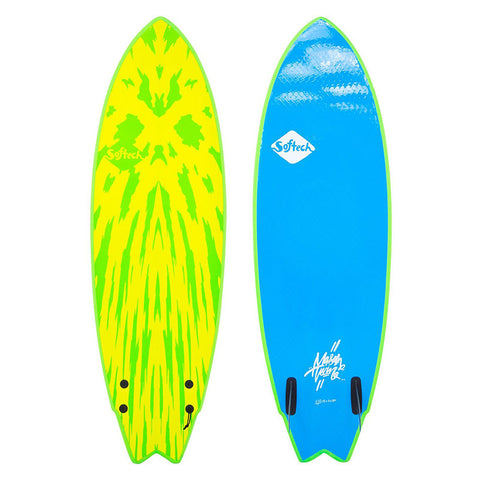 Softtech Mason Twin 5'2" Surfboard - Lime / Yellow