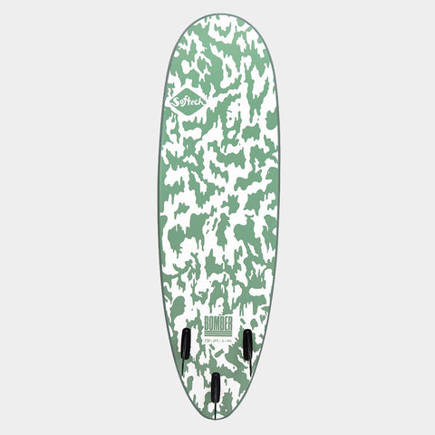 Softech Bomber 5'10" Surfboard - Smoke Green / White