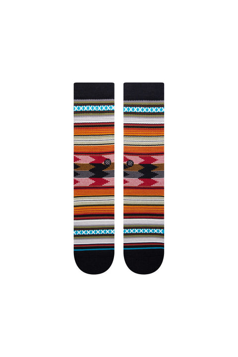 Stance Baron Crew Socks - Black - Front