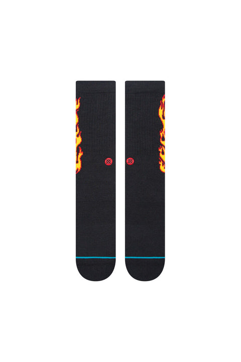 Stance X Chippa Wilson Flammed Crew Socks - Black - Front