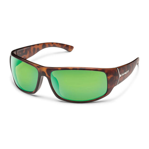 Suncloud Turbine Sunglasses - Matte Tortoise / Green Mirror