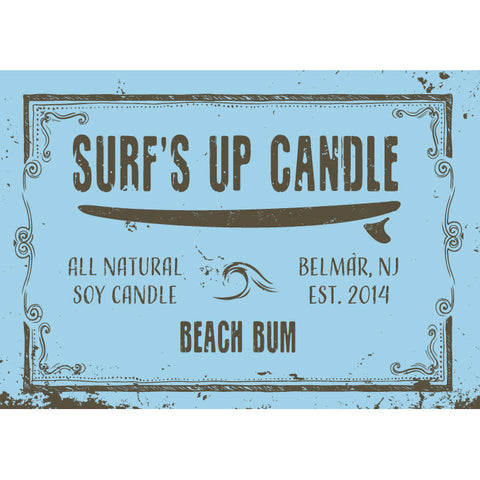 Surfs Up Candle 8oz Mason Jar Candle - Beach Bum