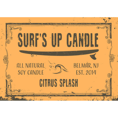 Surfs Up Candle 16oz Mason Jar Candle - Citrus Splash