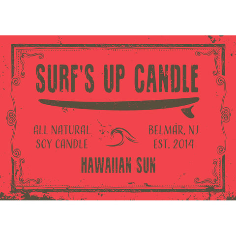 Surfs Up Candle 8oz Mason Jar Candle - Hawaiian Sun