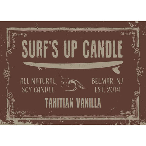 Surfs Up Candle 8oz Mason Jar Candle - Tahitian Vanilla