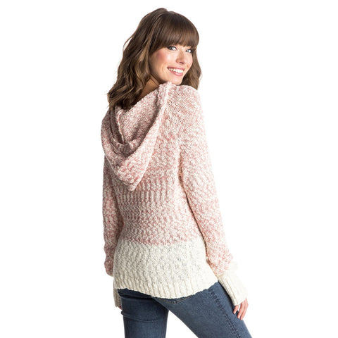 Roxy Time Will Tell Hooded Sweater - Faded Rose