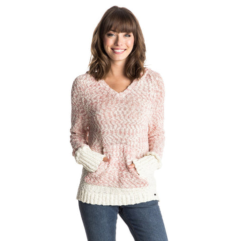 Roxy Time Will Tell Hooded Sweater - Faded Rose