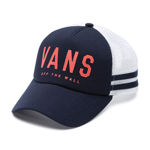 Vans Ol Sport Baseball Trucker Hat - Crown Blue / Georgia Peach