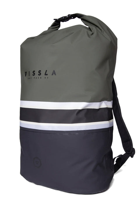 Vissla 7 Seas 35L Dry Backpack -Surplus - Side
