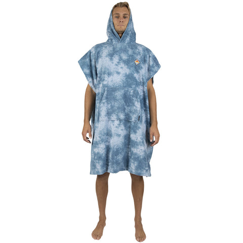 Vissla Changing Towel Pullover - Blue Tie Dye