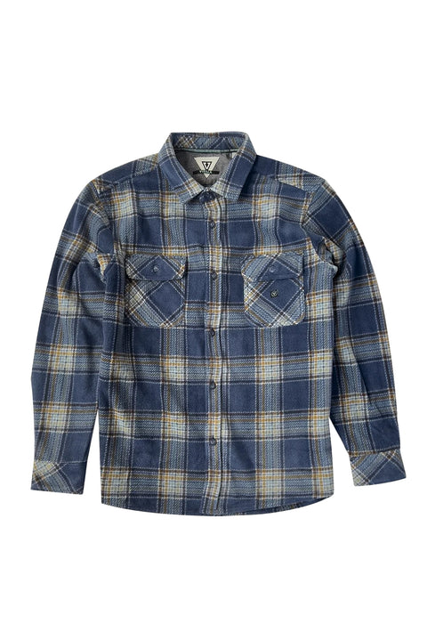 Vissla Eco-Zy Polar Flannel - Dark Denim