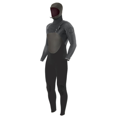 Vissla High Seas II 4/3 Hooded Full Suit - Charcoal