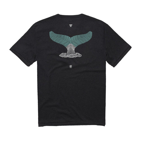 Vissla Oshio Last Dive Upcycled Tee - Black Heather