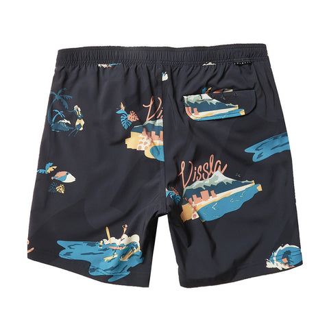 Vissla Waikikooks Ecolastic 17.5" Boardshorts - Black