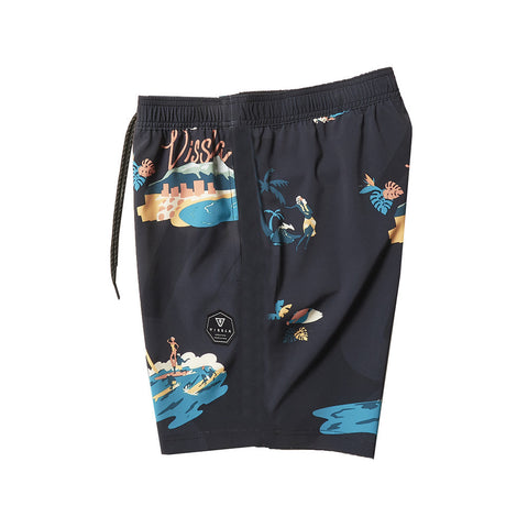 Vissla Waikikooks Ecolastic 17.5" Boardshorts - Black