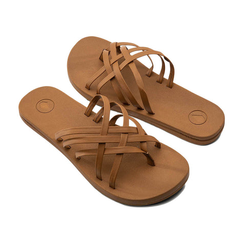 Volcom Ecliner Multi Strap Sandals - Cognac