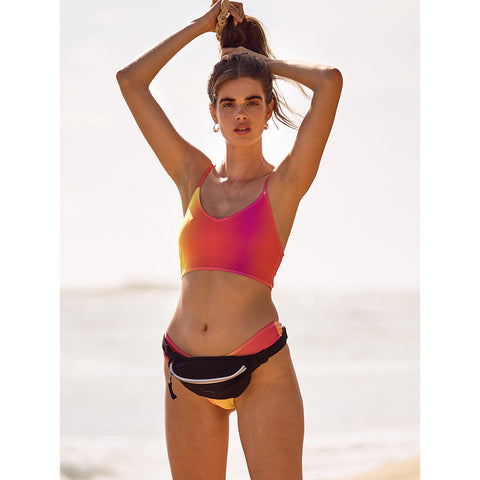 Volcom I Dip U Dip Crop Bikini Top - Multi