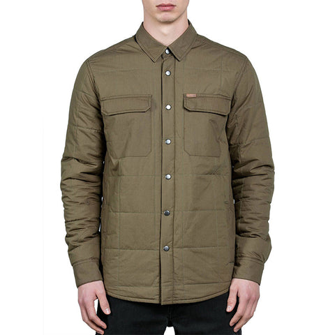 Volcom Larkin Quilted Jacket Military Moment Surf Company