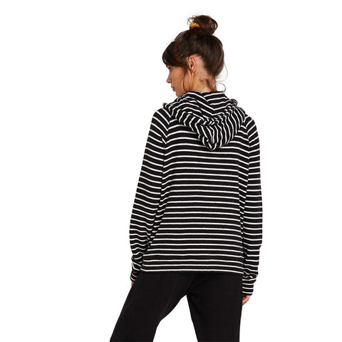 Volcom Lived In Lounge Hoodie - Black / White