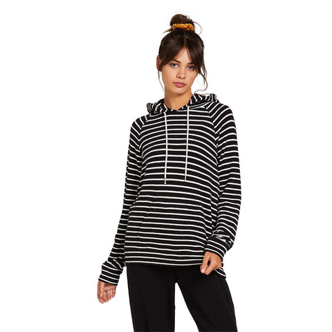 Volcom Lived In Lounge Hoodie - Black / White