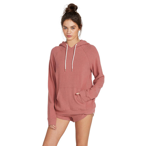 Volcom Lived In Lounge Hoodie - Rose Wood