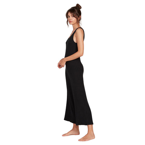 Volcom Lived In Lounge Jumpsuit - Black