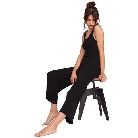 Volcom Lived In Lounge Jumpsuit - Black